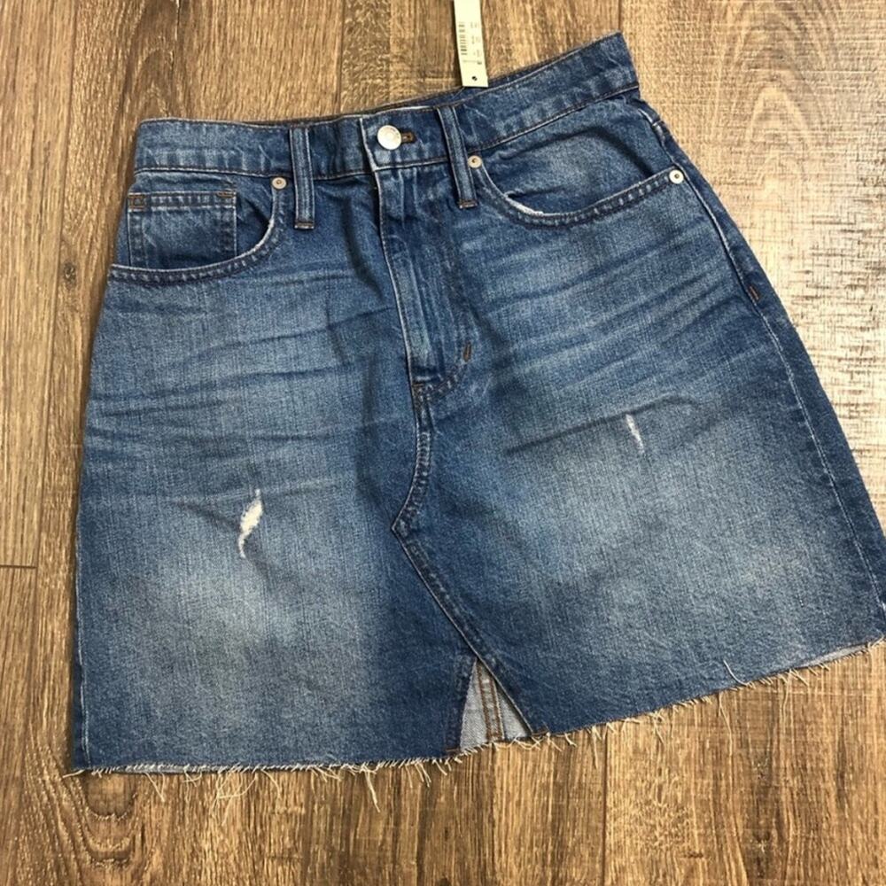 NWT madewell denim mini skirt
